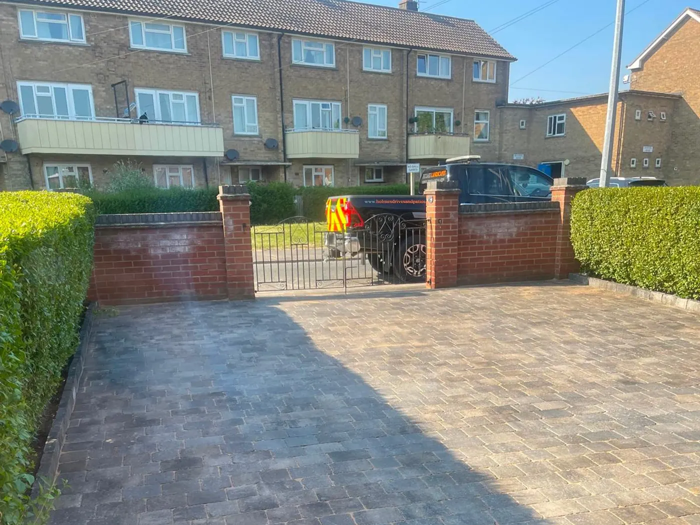 Block paving driveway