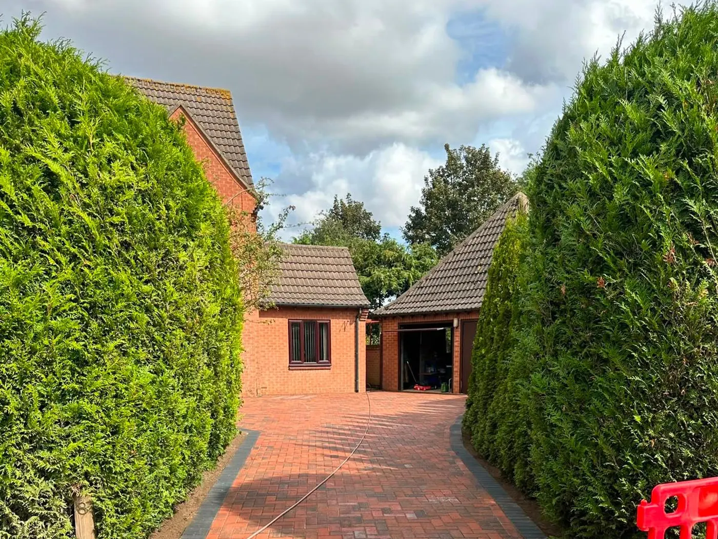 Block paving driveway