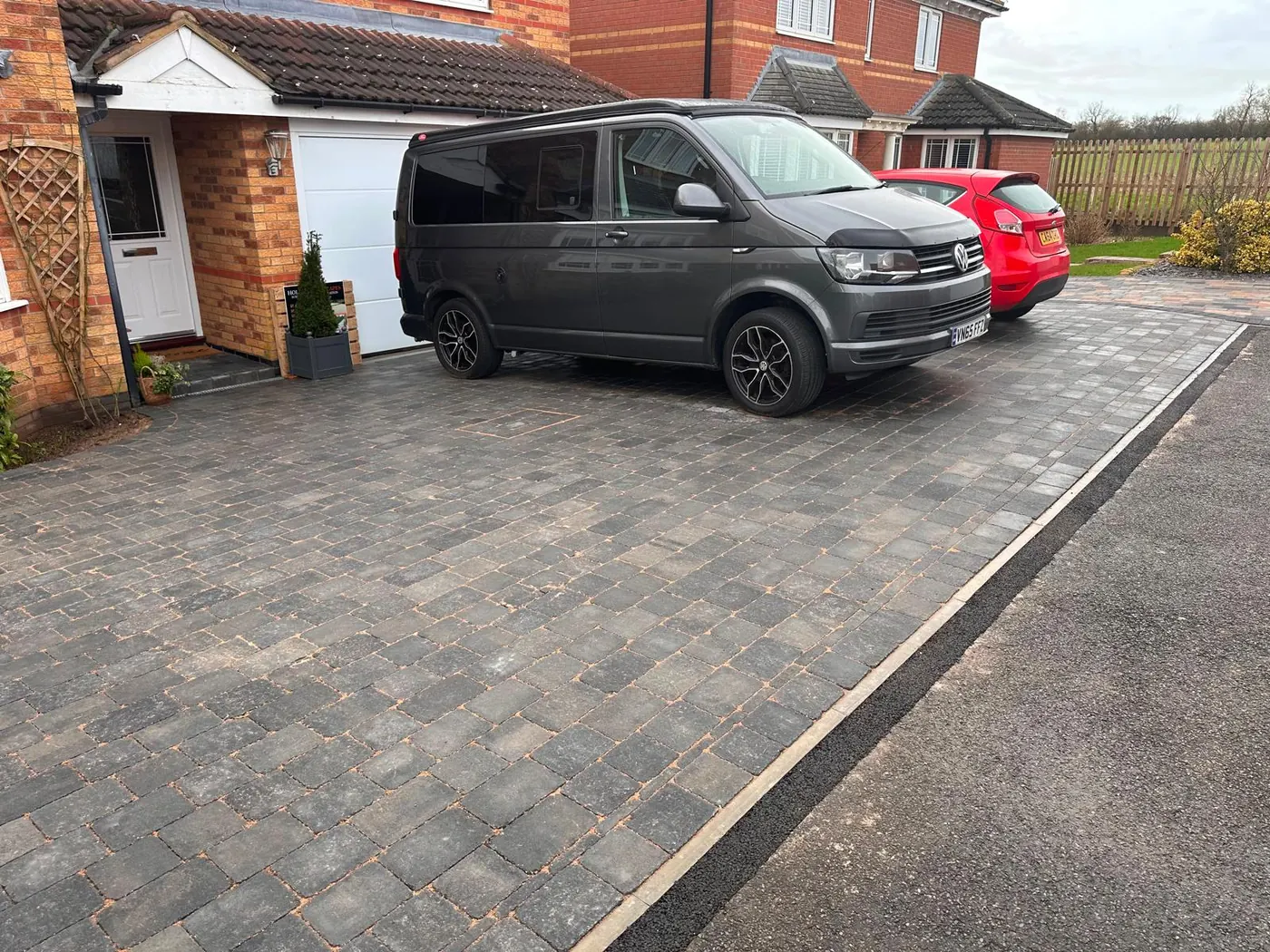Block paving driveway