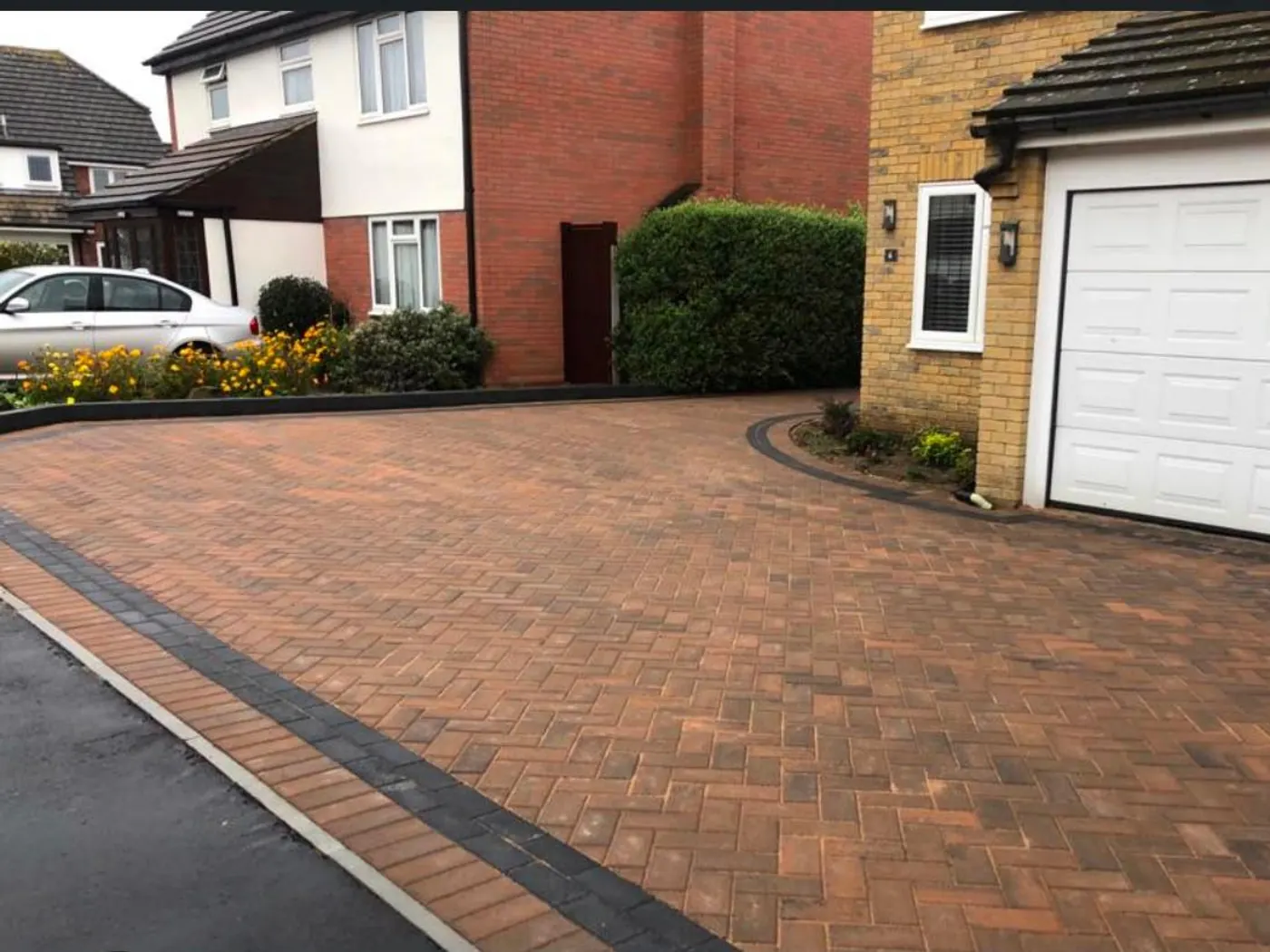 Block paving driveway