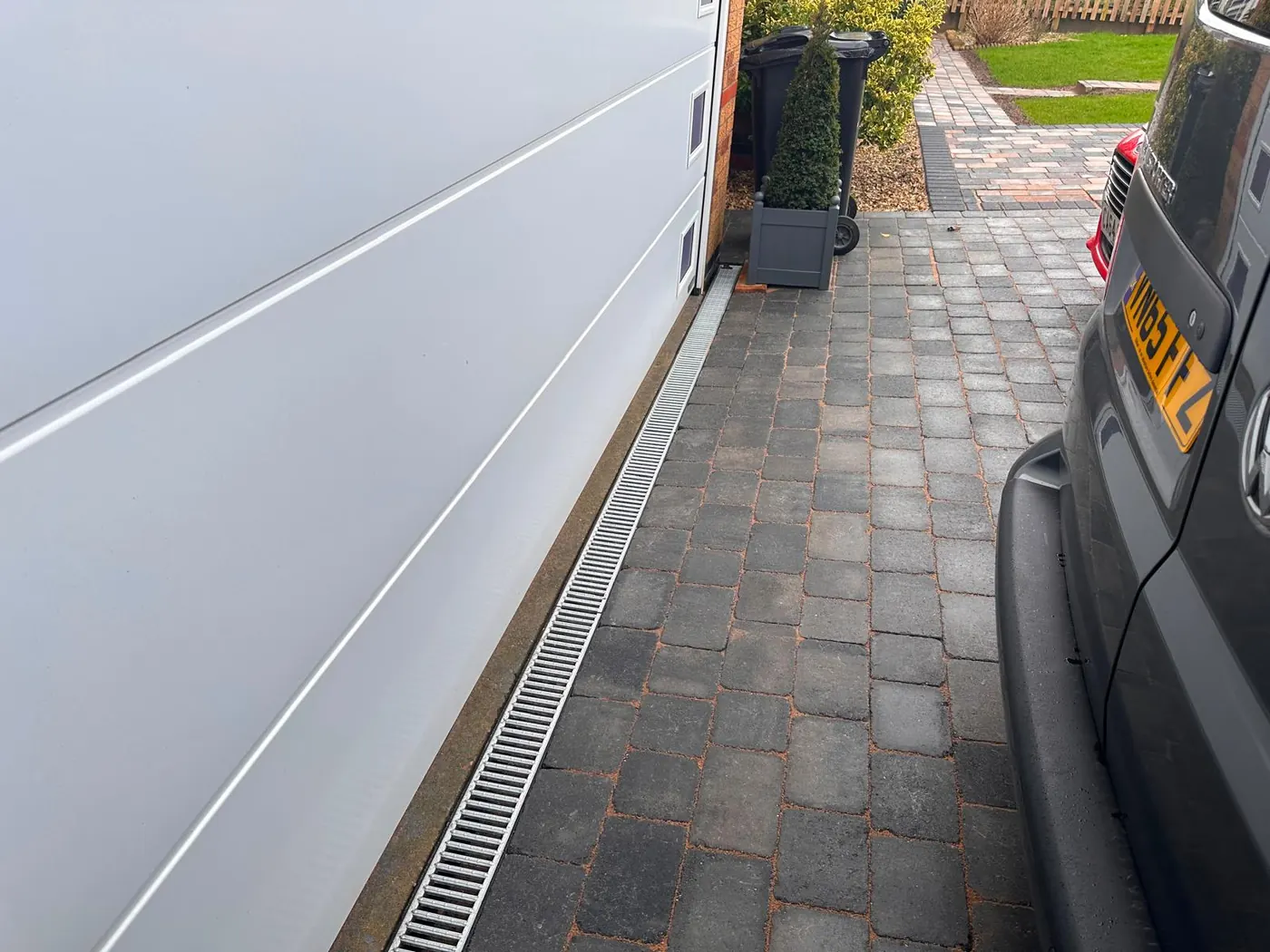 Block paving driveway