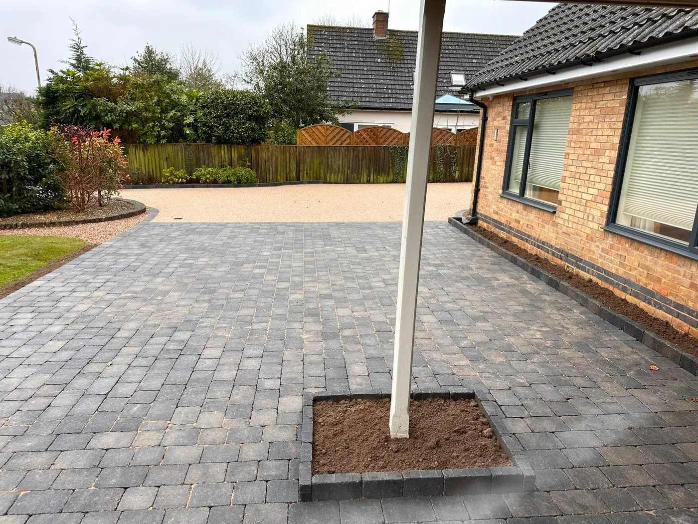 Block paving driveway