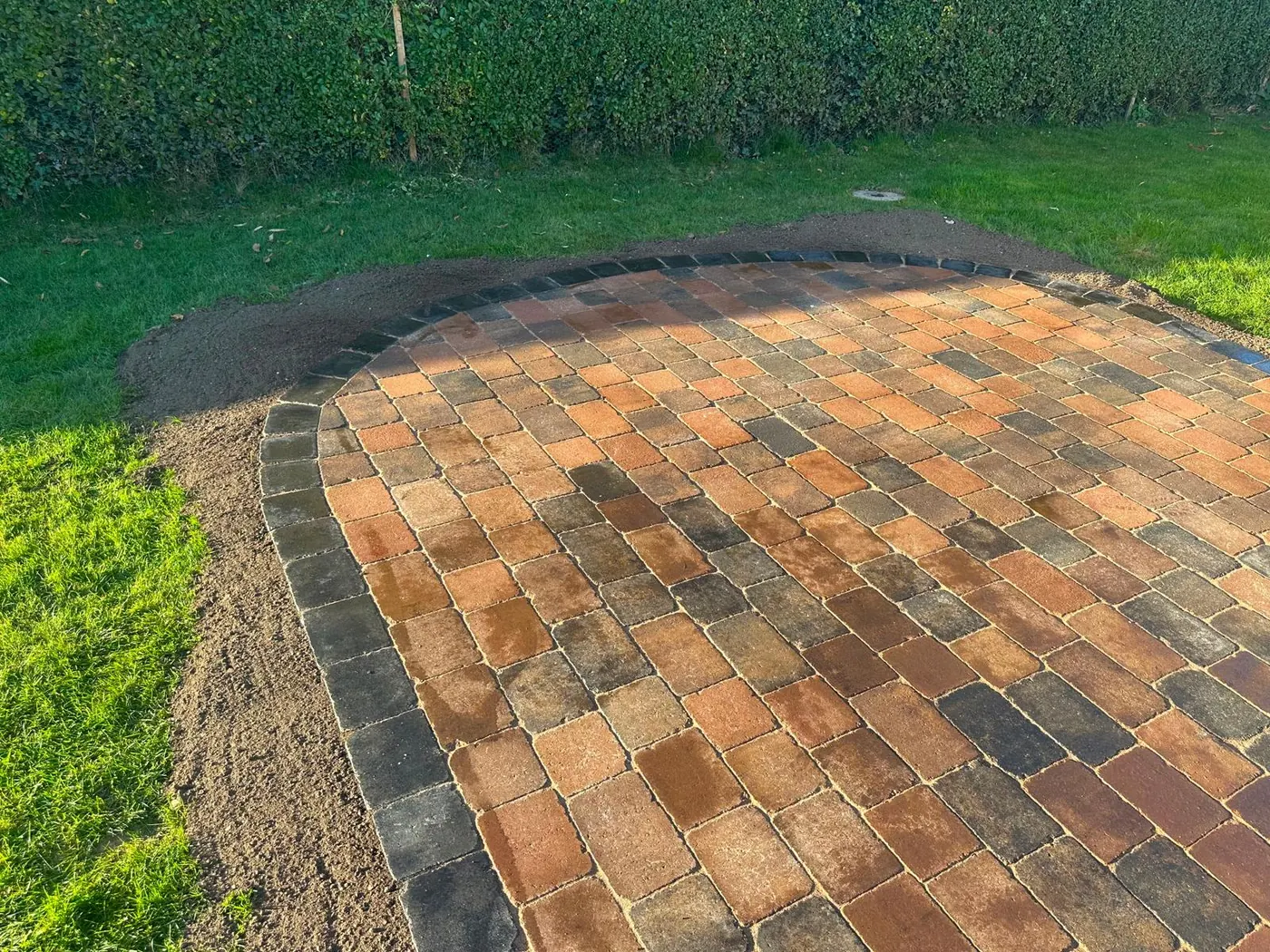 Block paving driveway