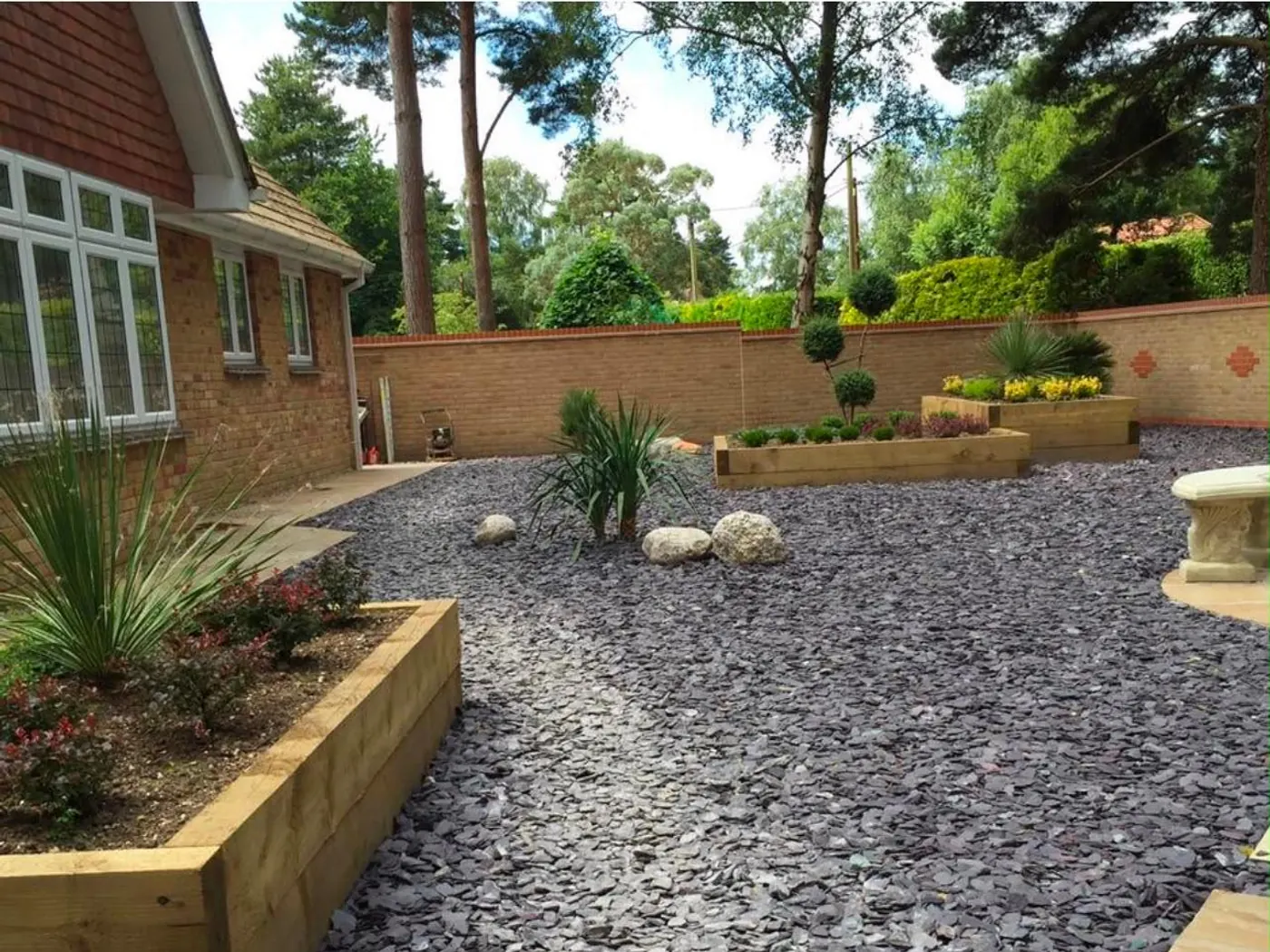 Landscaped garden